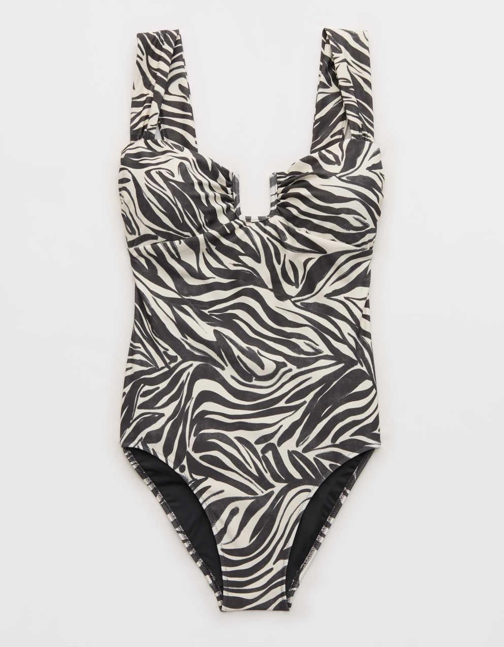 Aerie Bandeau Full Coverage One Piece Swimsuit