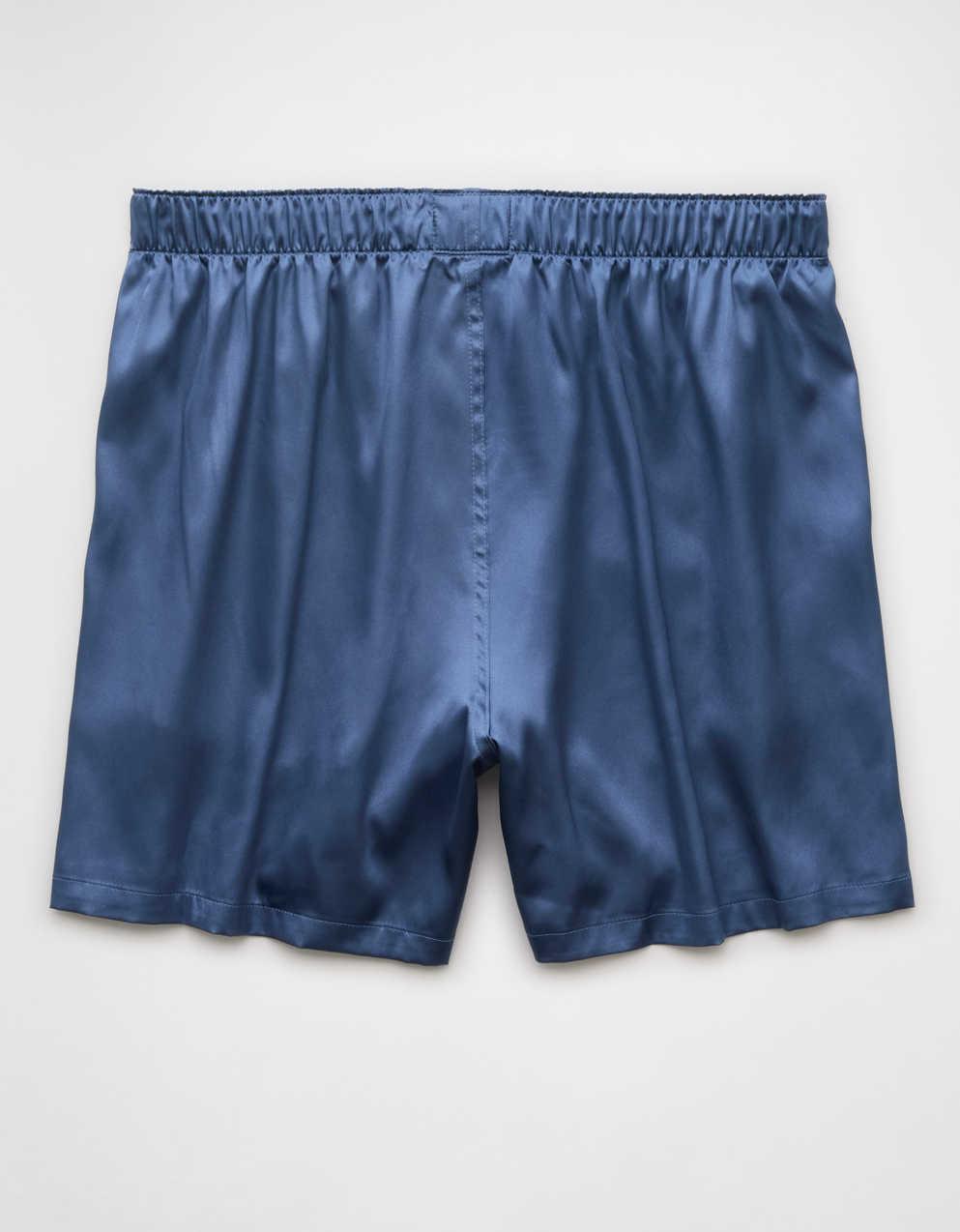 AEOメンズ・ソリッド・サテン・ポケット・ボクサー・ショートパンツ
