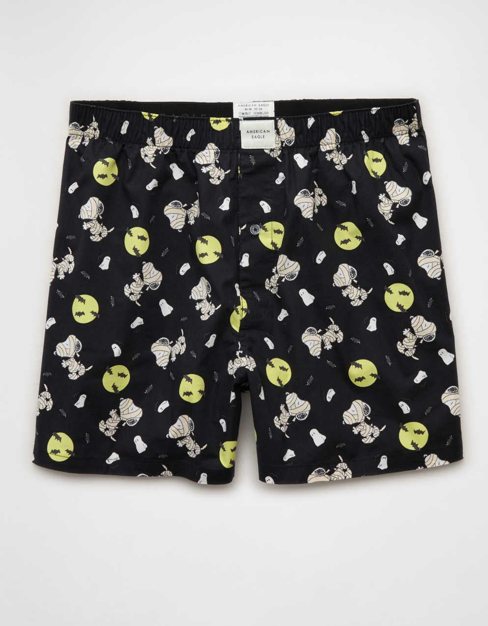 AEO メンズ ハロウィン スヌーピー ストレッチコットン ボクサーショーツ