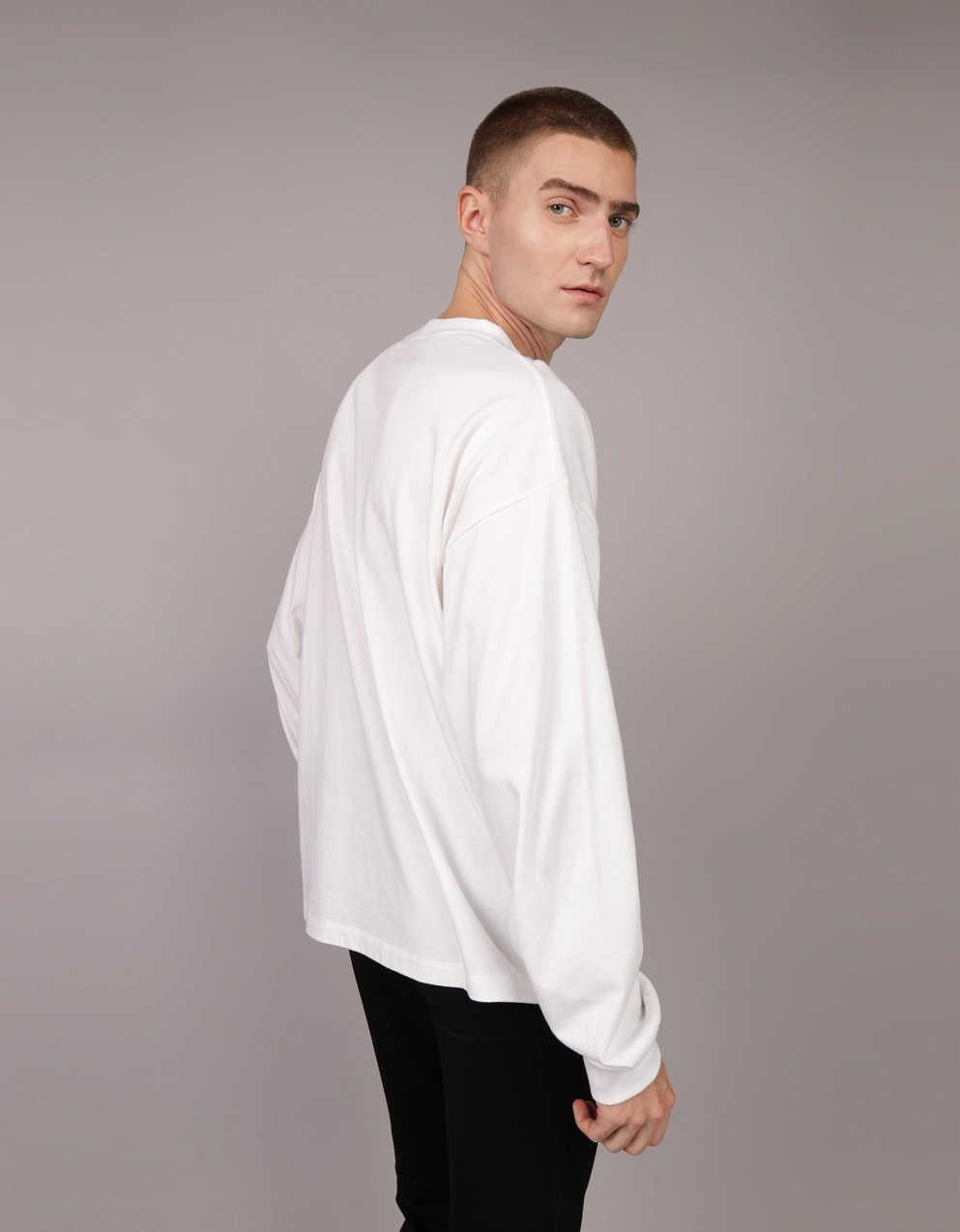 AEオーバーサイズ・ロングスリーブ・ヘビーウェイト・ポケットTシャツ