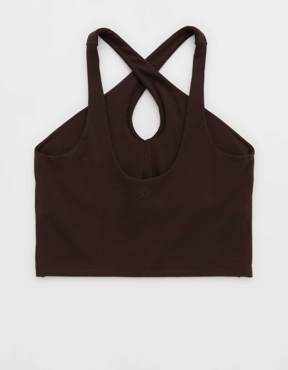 OFFLINE By Aerie Real Me XTRA Criss Cross High Neck Sports Bra
