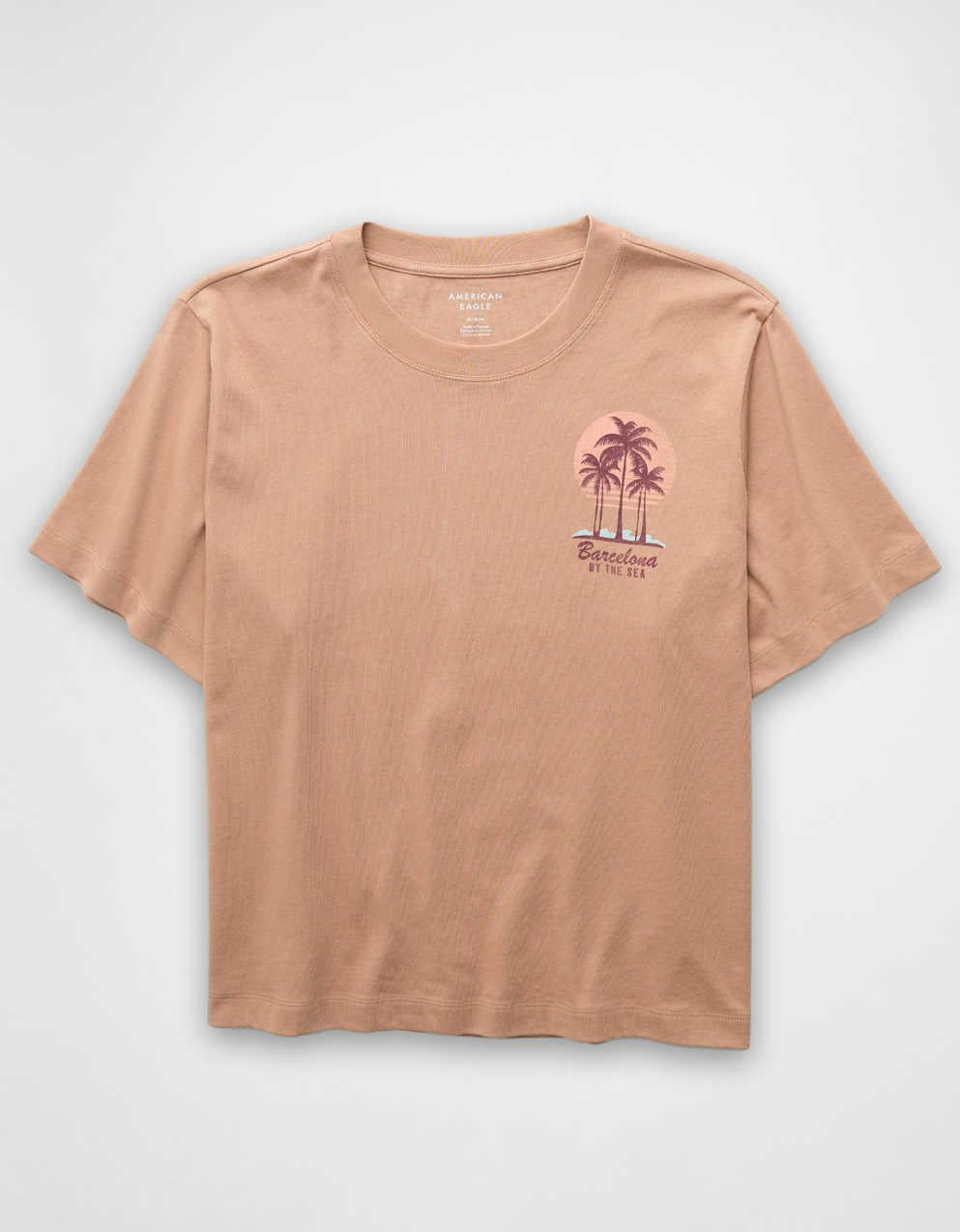 AEオーバーサイズ・フード・グラフィックTシャツ