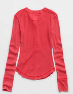 AerieヘンリーエッセンシャルレイヤリングTシャツ