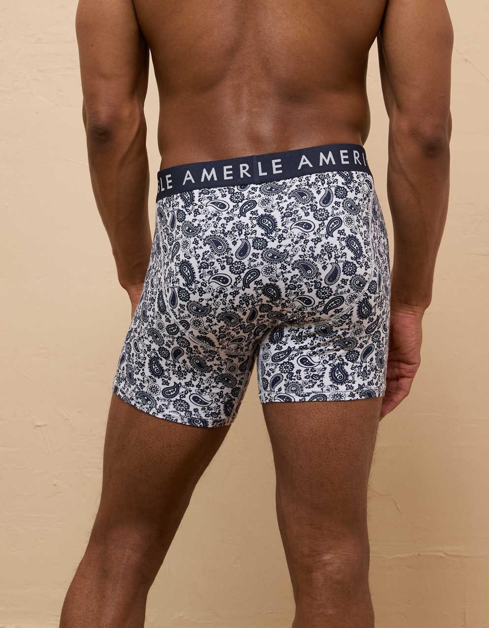 AEOメンズ・ペイズリー6インチ・クラシック・ボクサー・ブリーフ