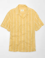 AEプールサイド・ストライプ・ボタンアップ・シャツ