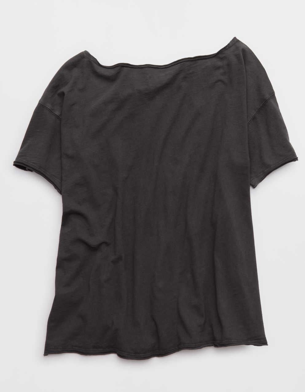 Aerie オフ・ザ・ショルダー オーバーサイズ・ボーイフレンドTシャツ