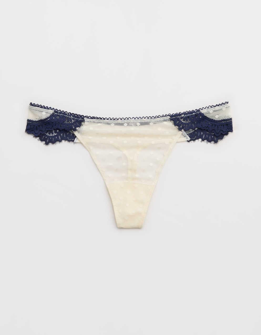 Show Off Sheer Happiness Lace Thong Underwear