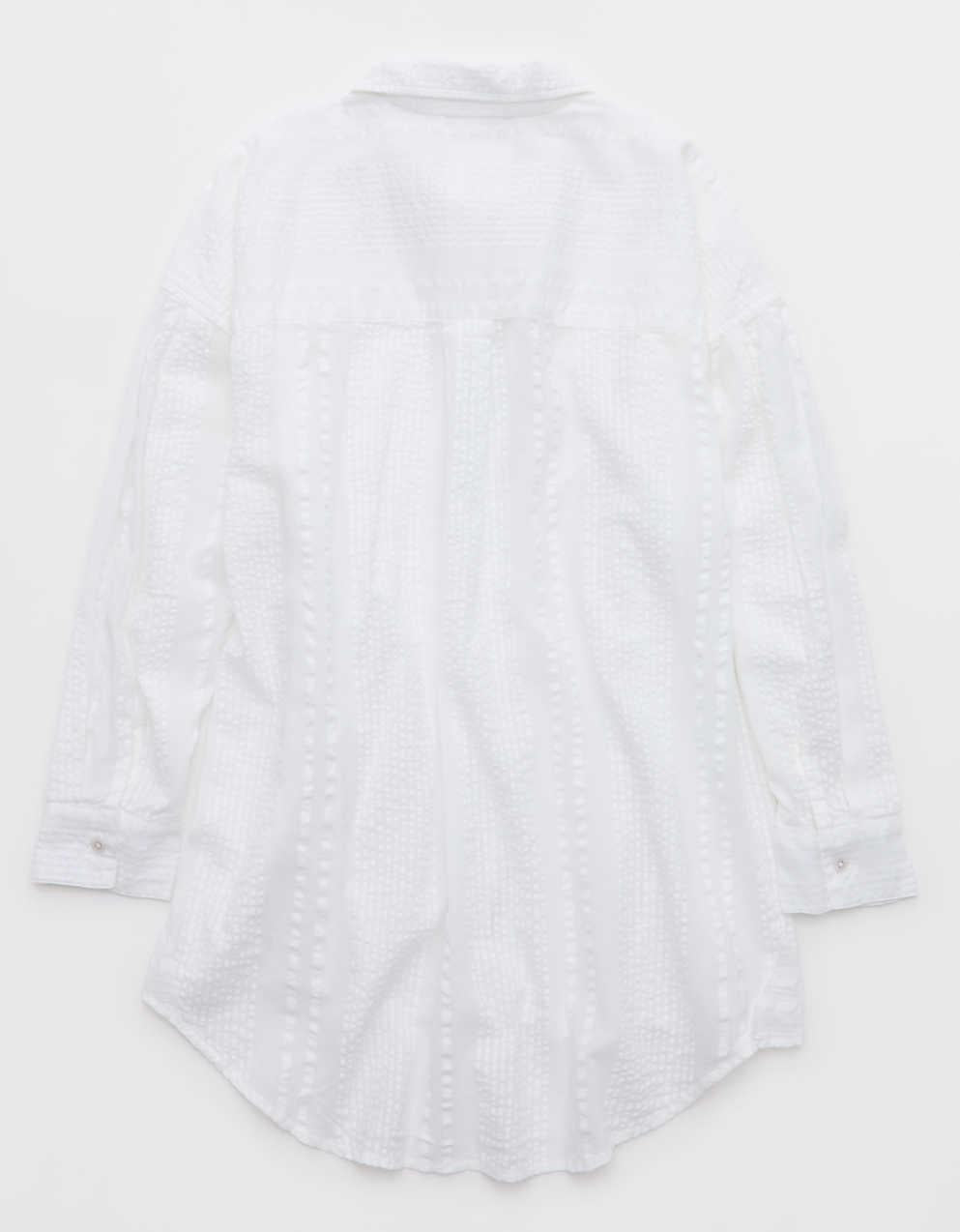 Aerie・シーサッカー・カバーアップ・シャツ