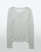 AE ロングスリーブヘンリーTシャツ
