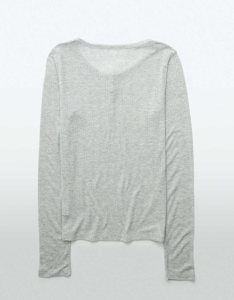 AE ロングスリーブヘンリーTシャツ