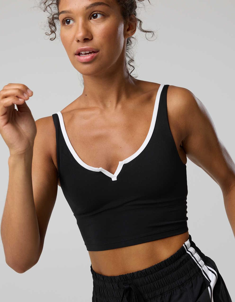 OFFLINE By Aerie Real Me Tipped Low Key Longline Sports Bra