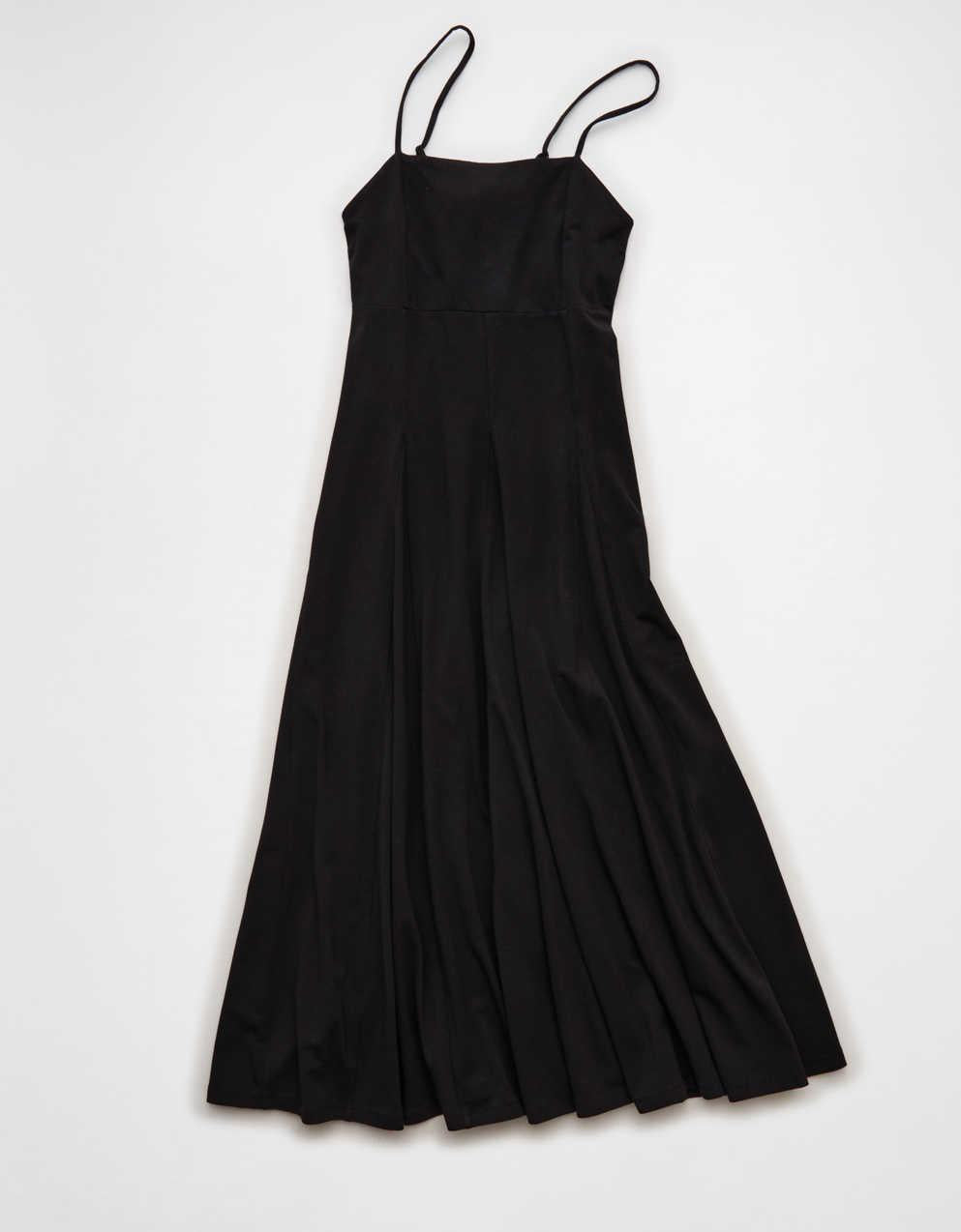 AE Knit Tie-Back Godet Midi Dress