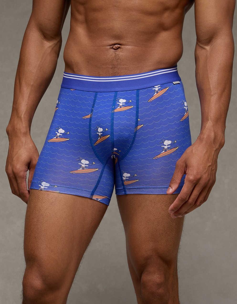AEO メンズ スヌーピー 4.5インチ ウルトラソフトボクサーブリーフ