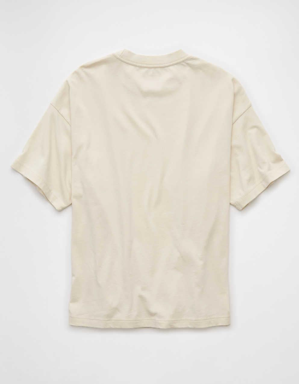 AE Laidback Luxe ヘビーウェイト オーバーサイズ ロゴ グラフィック Tシャツ
