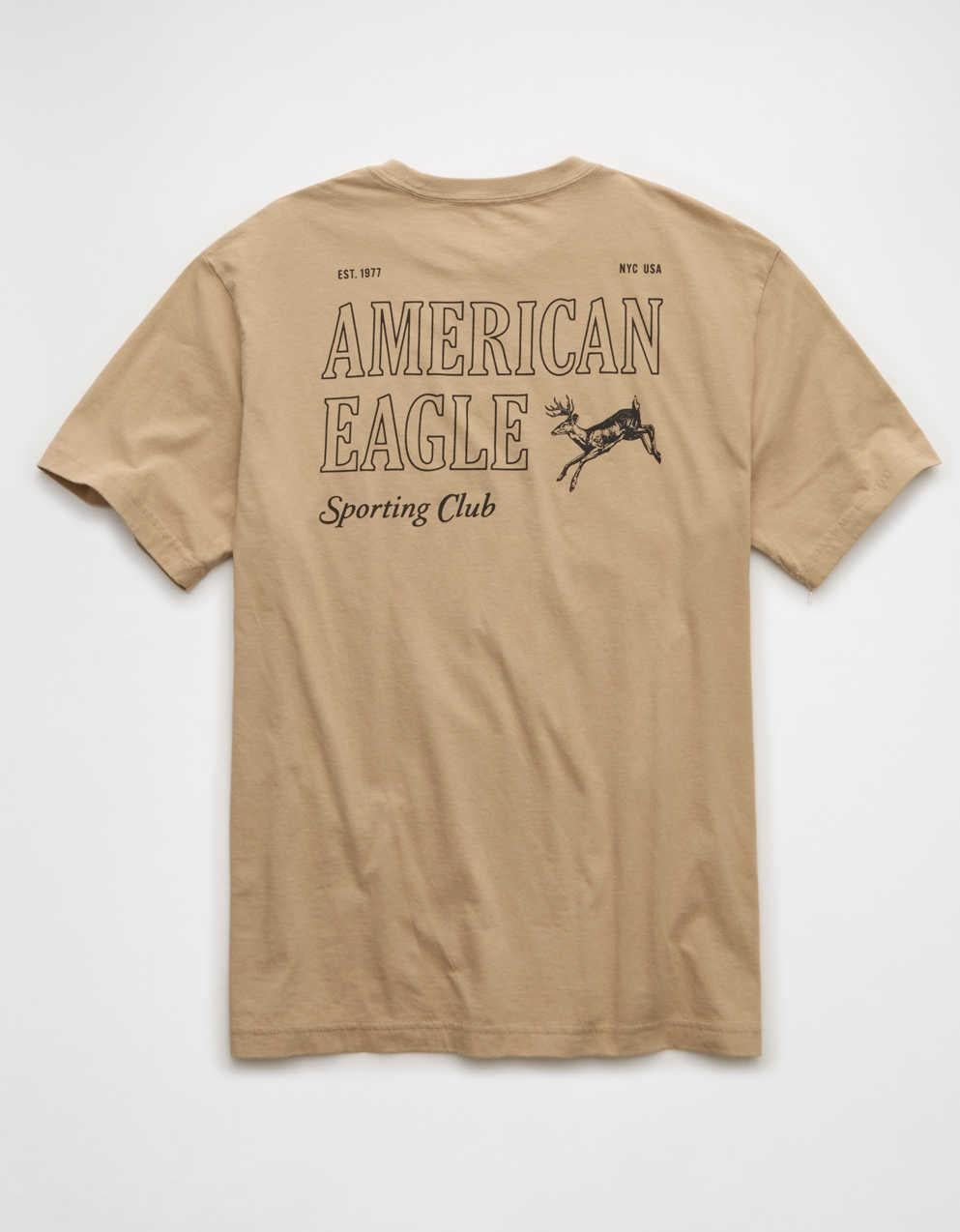 AEスタンダードフィットロゴグラフィックTシャツ
