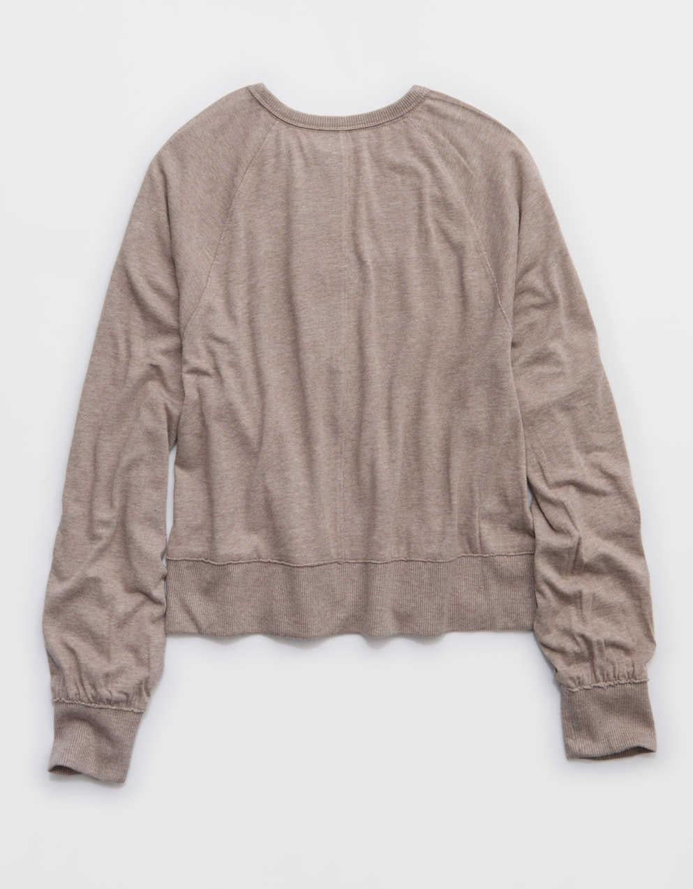 Aerie ハッピースニット・ヘンリーTシャツ