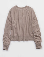 Aerie ハッピースニット・ヘンリーTシャツ