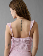 AE Smocked Ruffle Tank Top