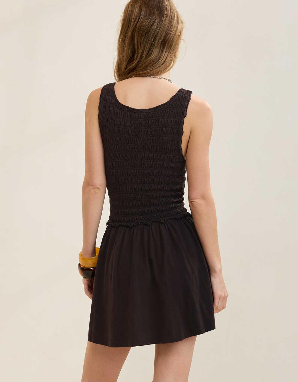 Aerie ハッピースト・スモックミニドレス