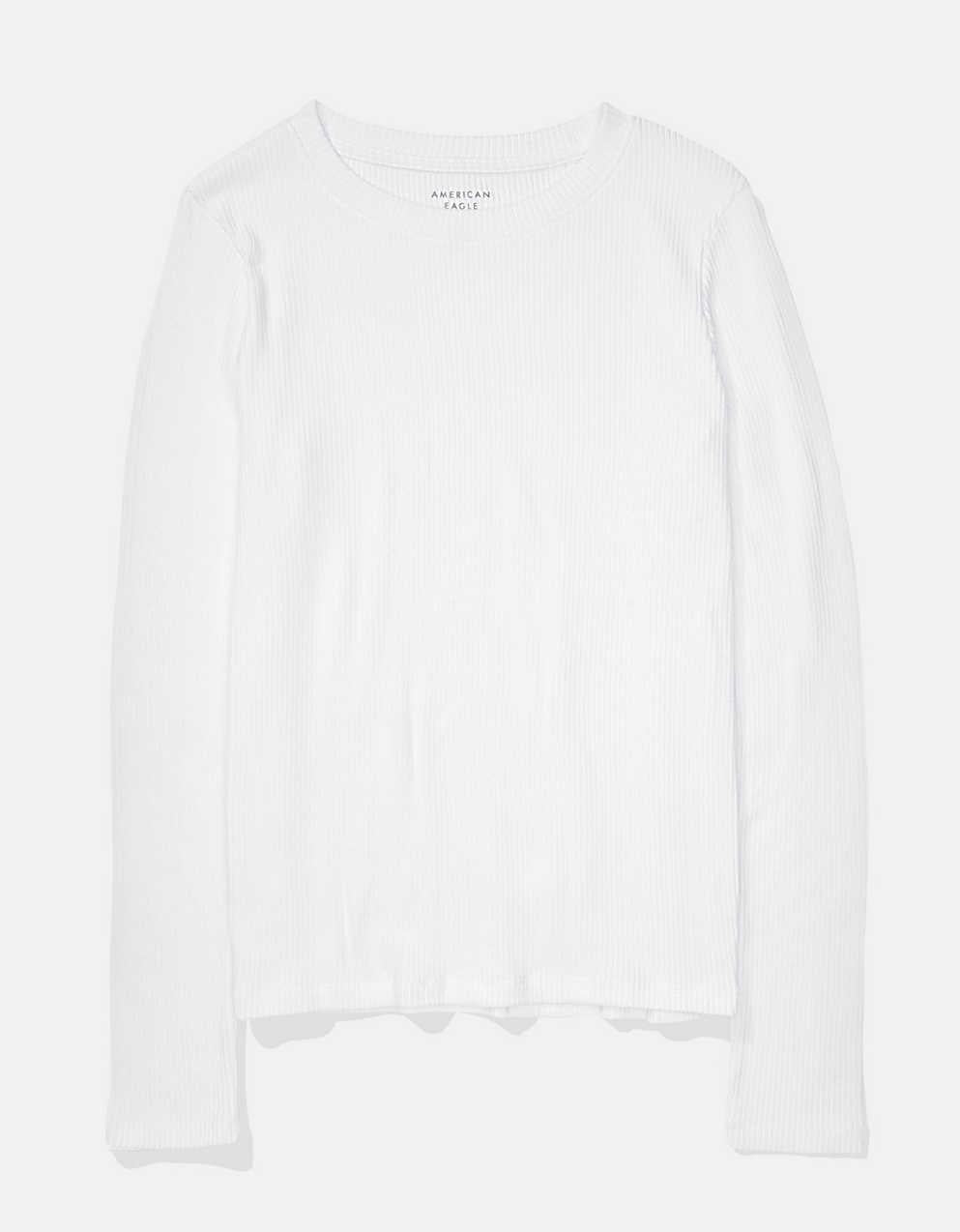 AE Plush Long-Sleeve V-Neck Tee