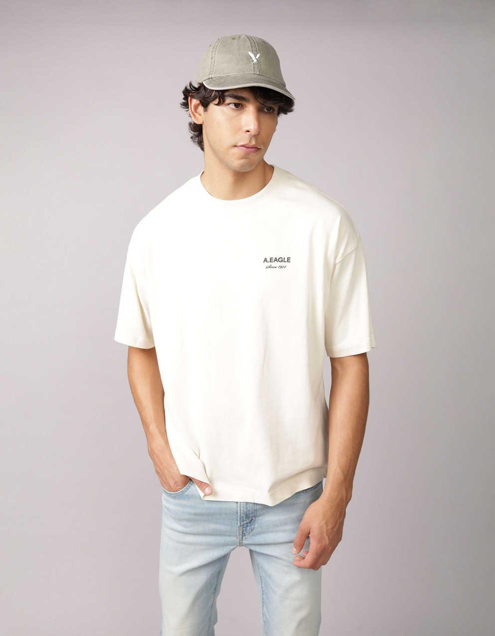 AEオーバーサイズロゴグラフィックTシャツ