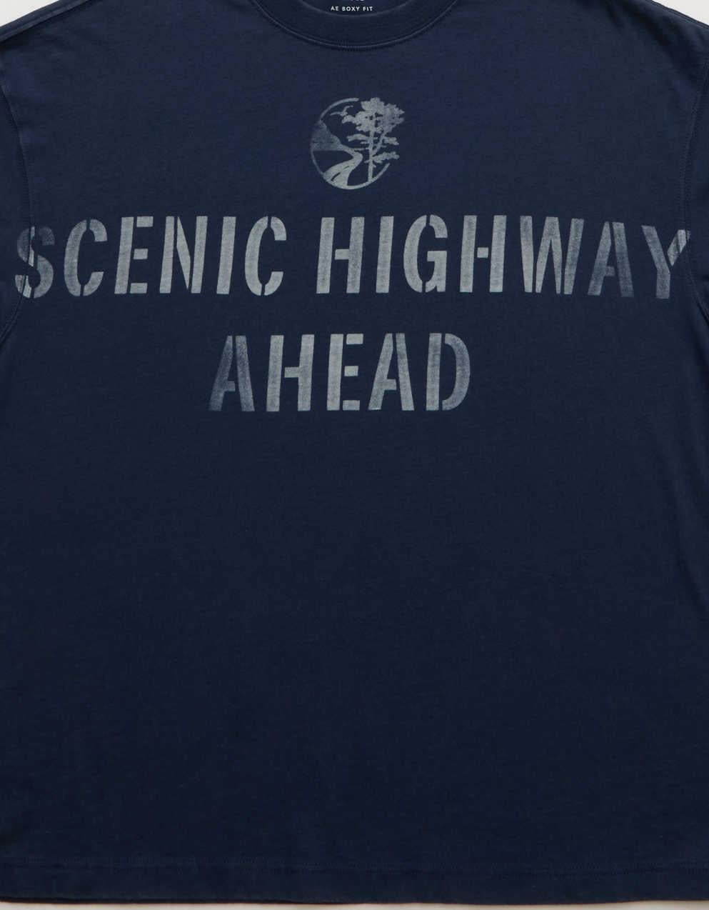AEボクシー・デスティネーション・グラフィックTシャツ