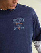 AE x Russell Athletic ヘビーウェイト バスケットボール グラフィックTシャツ