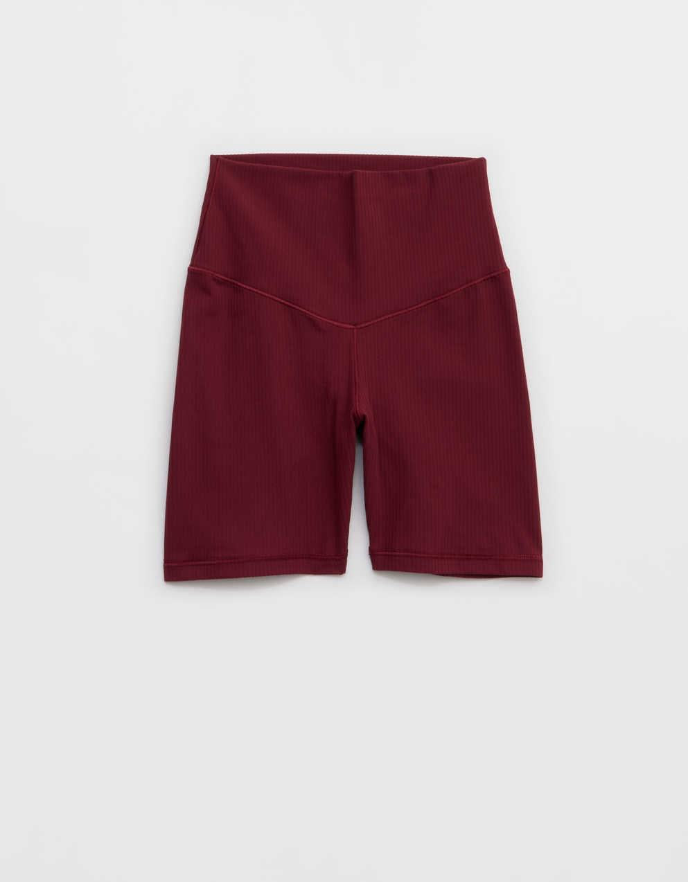 OFFLINE By Aerie Real Me XTRA Ribbed High Waisted 5" Bike Short（バイ・アリー リアル・ミー・エクストラ・リブ・ハイウエスト・5インチ・バイク・ショート