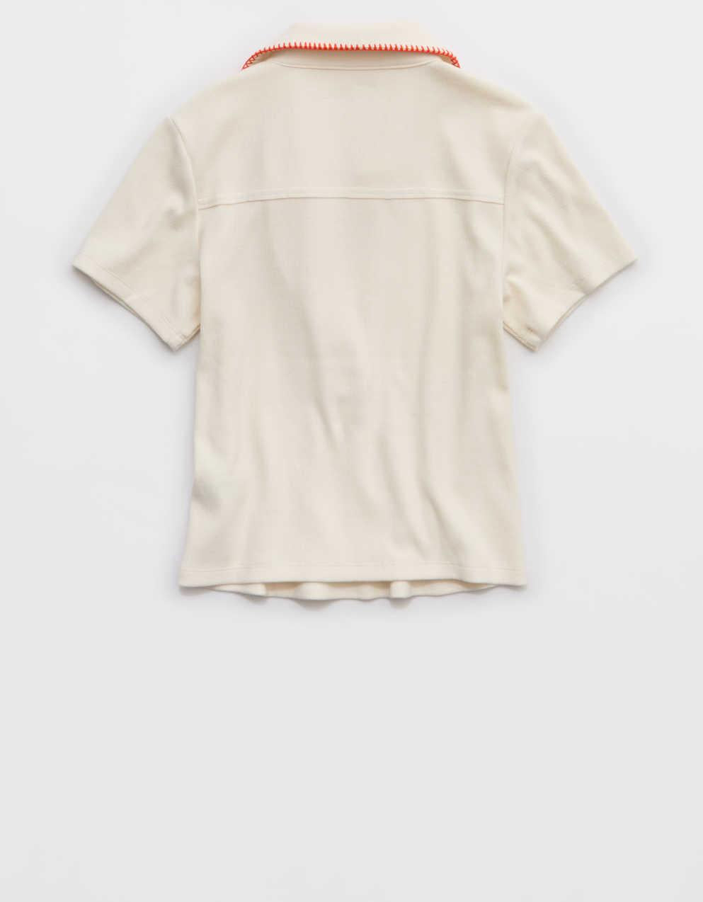 エアリークロップドポロTシャツ