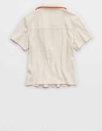 エアリークロップドポロTシャツ