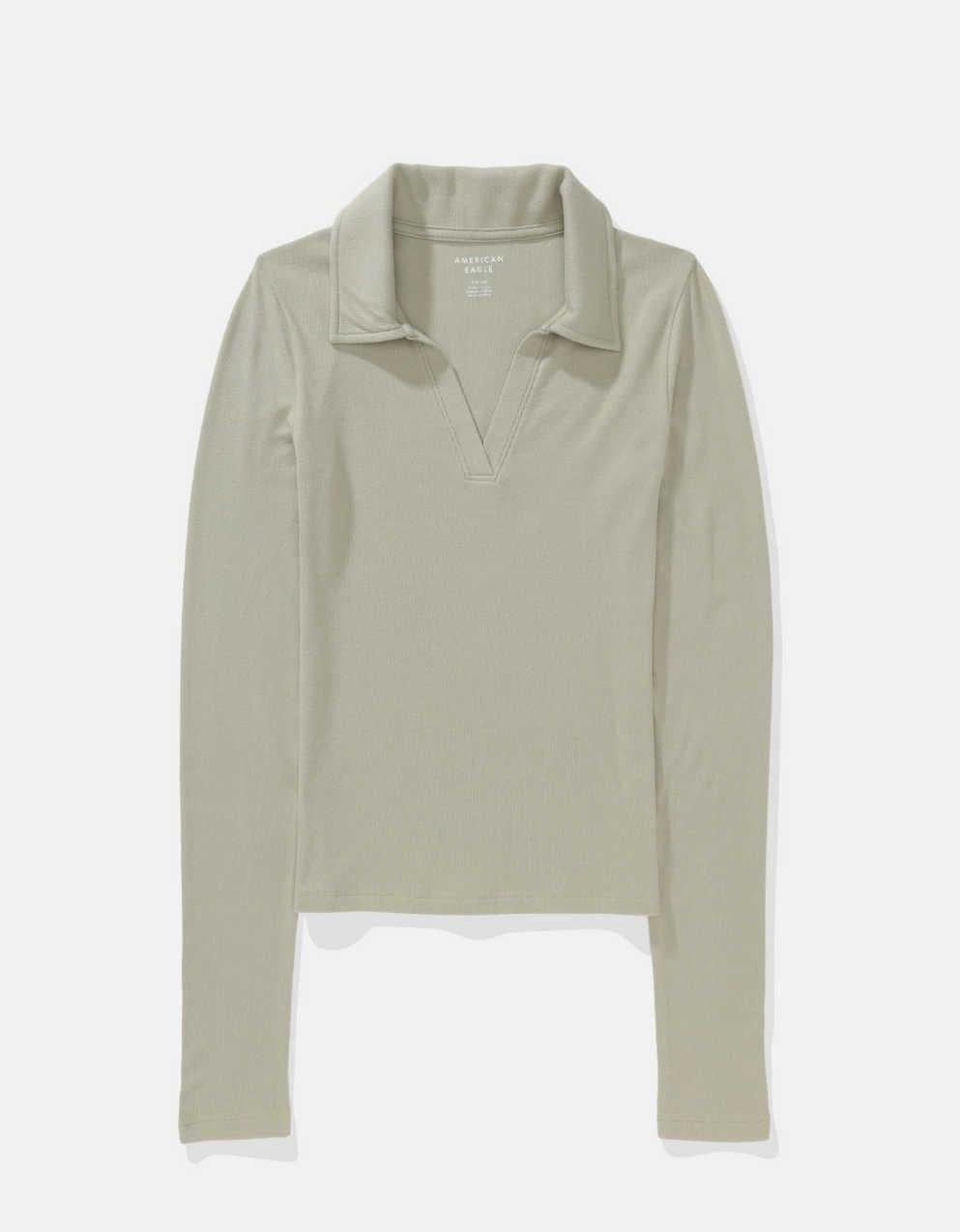 AE 長袖プラッシュポロTシャツ