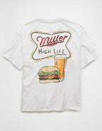 AE ボクシーフィット ミラービール グラフィックTシャツ