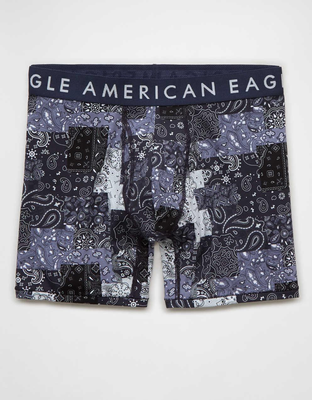 AEOメンズ・ペイズリー6インチ・クラシック・ボクサー・ブリーフ