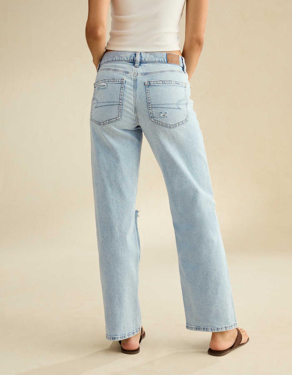 AE Strigid Ripped High-Waisted Stovepipe Jean