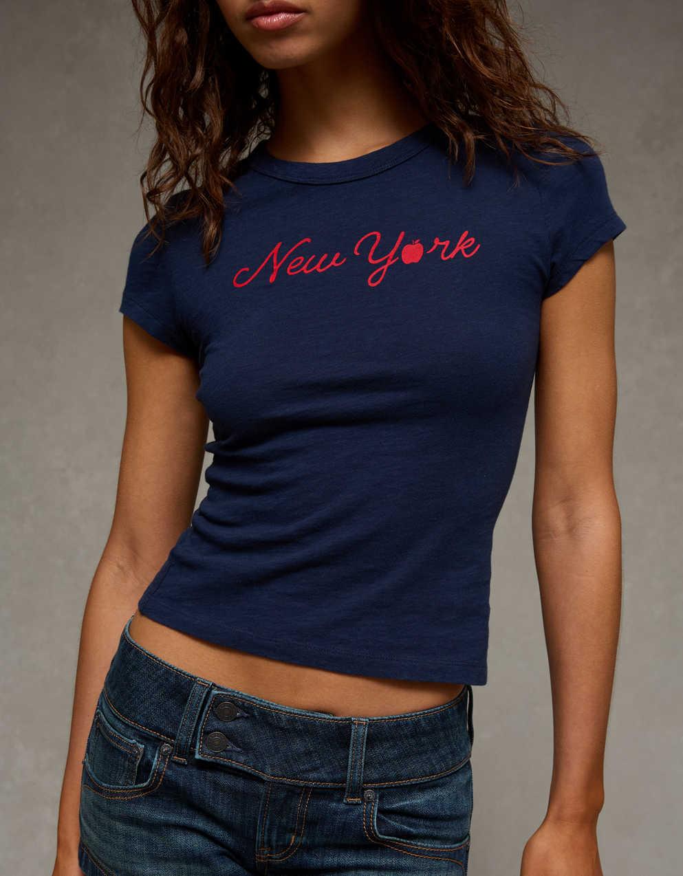 AE ヘイ・ベイビー コットンスラブTシャツ