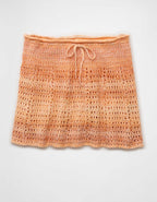 AE High-Waisted Plaid Ruffle Skort