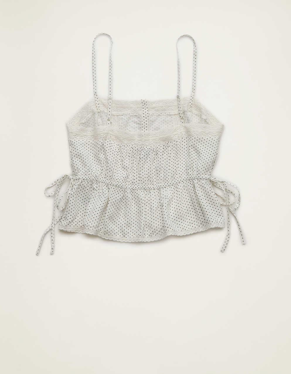 AE タイウエスト ボタンアップキャミソール