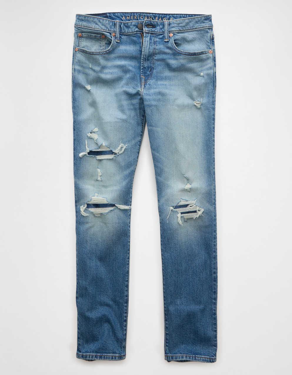 AE Patched Slim Straight Jean