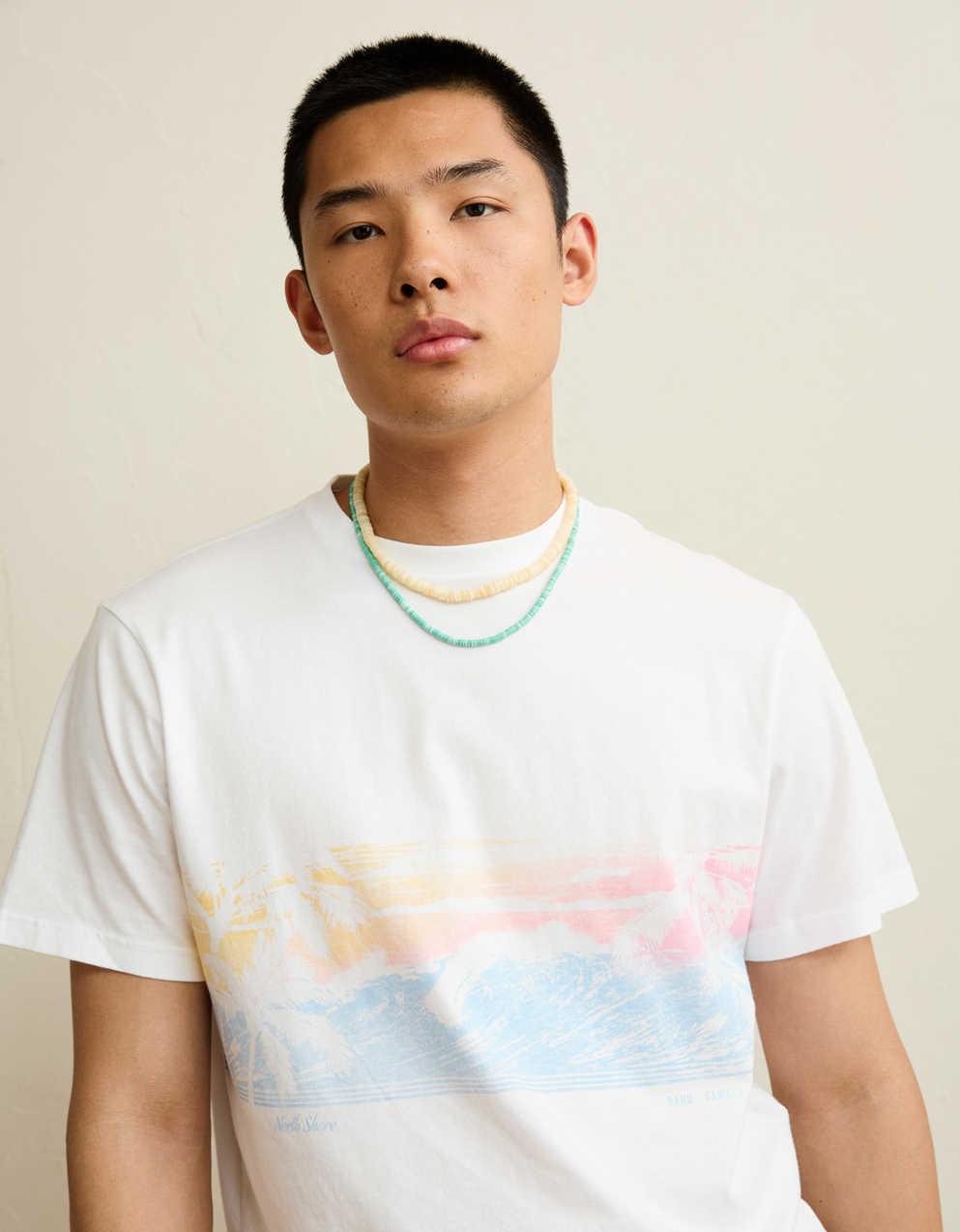 AE スタンダードフィット デスティネーション グラフィックTシャツ