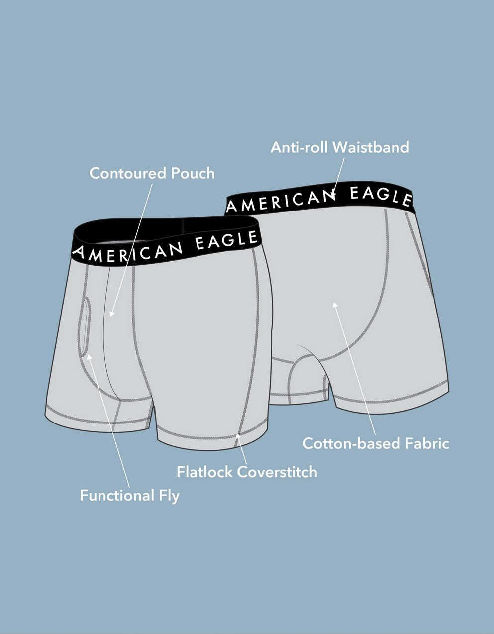 AEOメンズ4.5インチ・クラシック・ボクサー・ブリーフ