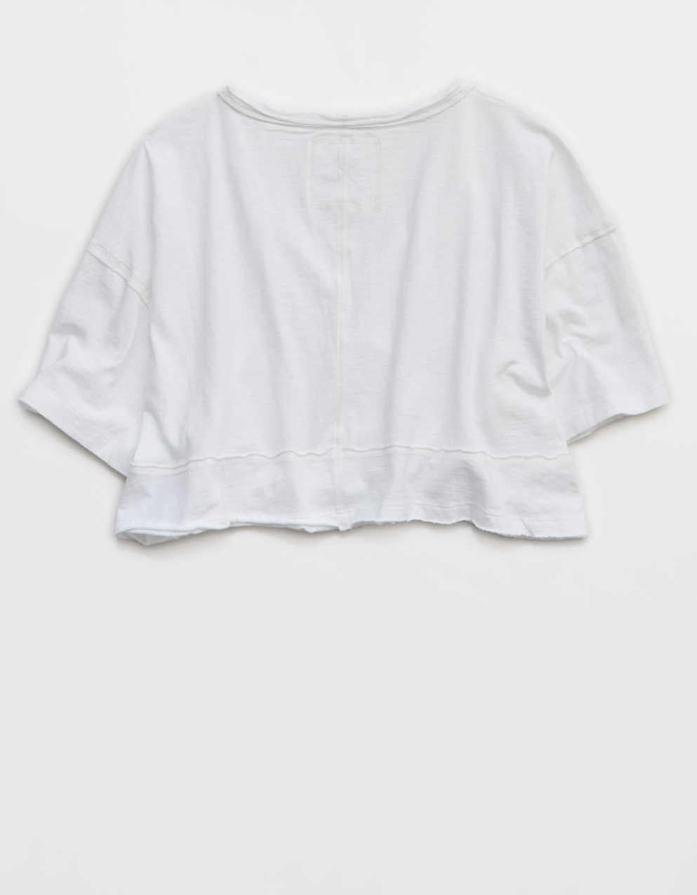 Aerie ハピエスト クロップド VネックTシャツ