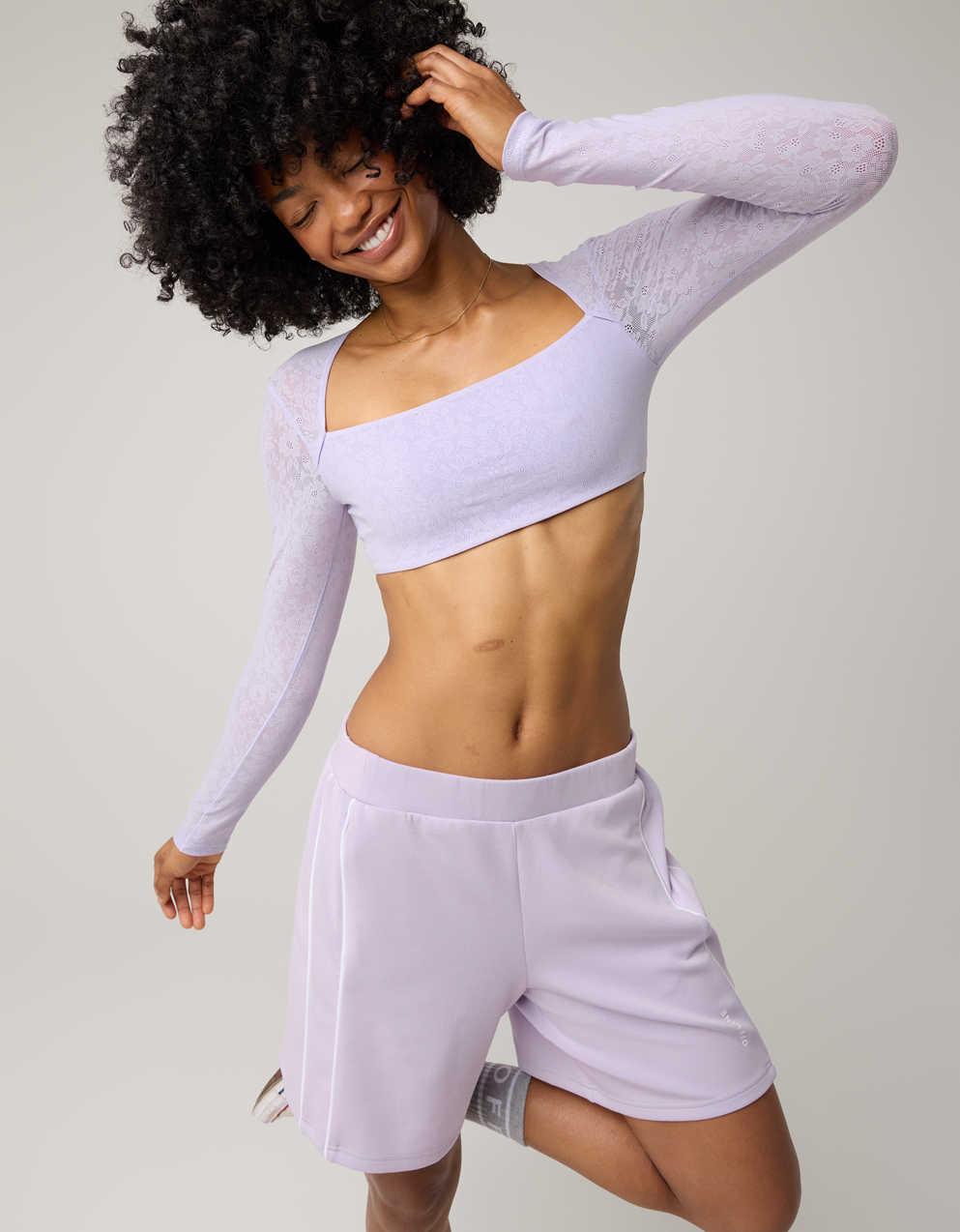 OFFLINE By Aerie Real Me Lace Long Sleeve Bra Top