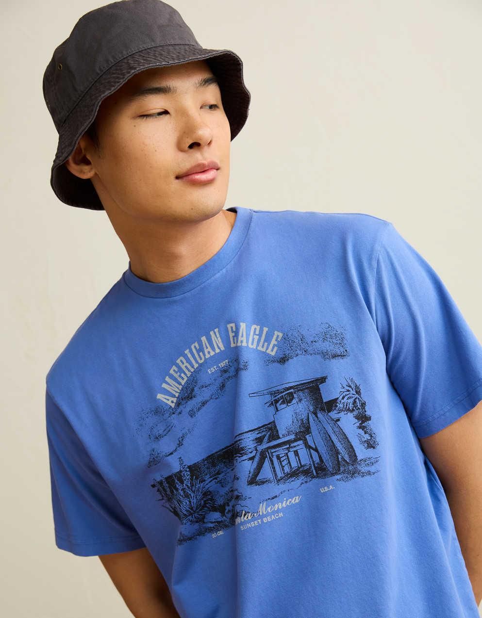AE スタンダード・フィット・グラフィック・ロゴTシャツ