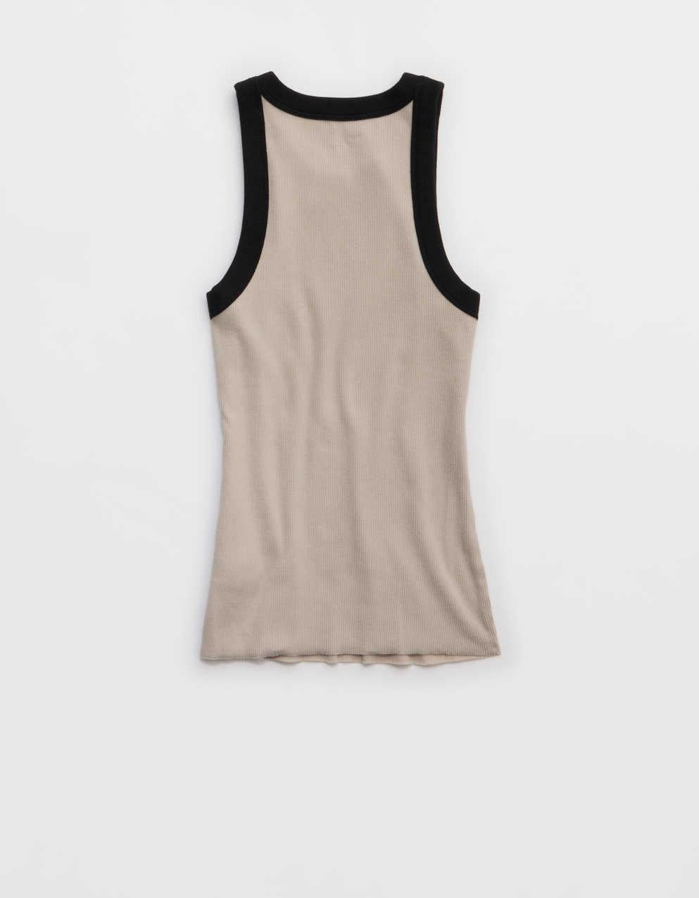 Aerie ハイネックタッカブルタンクトップ