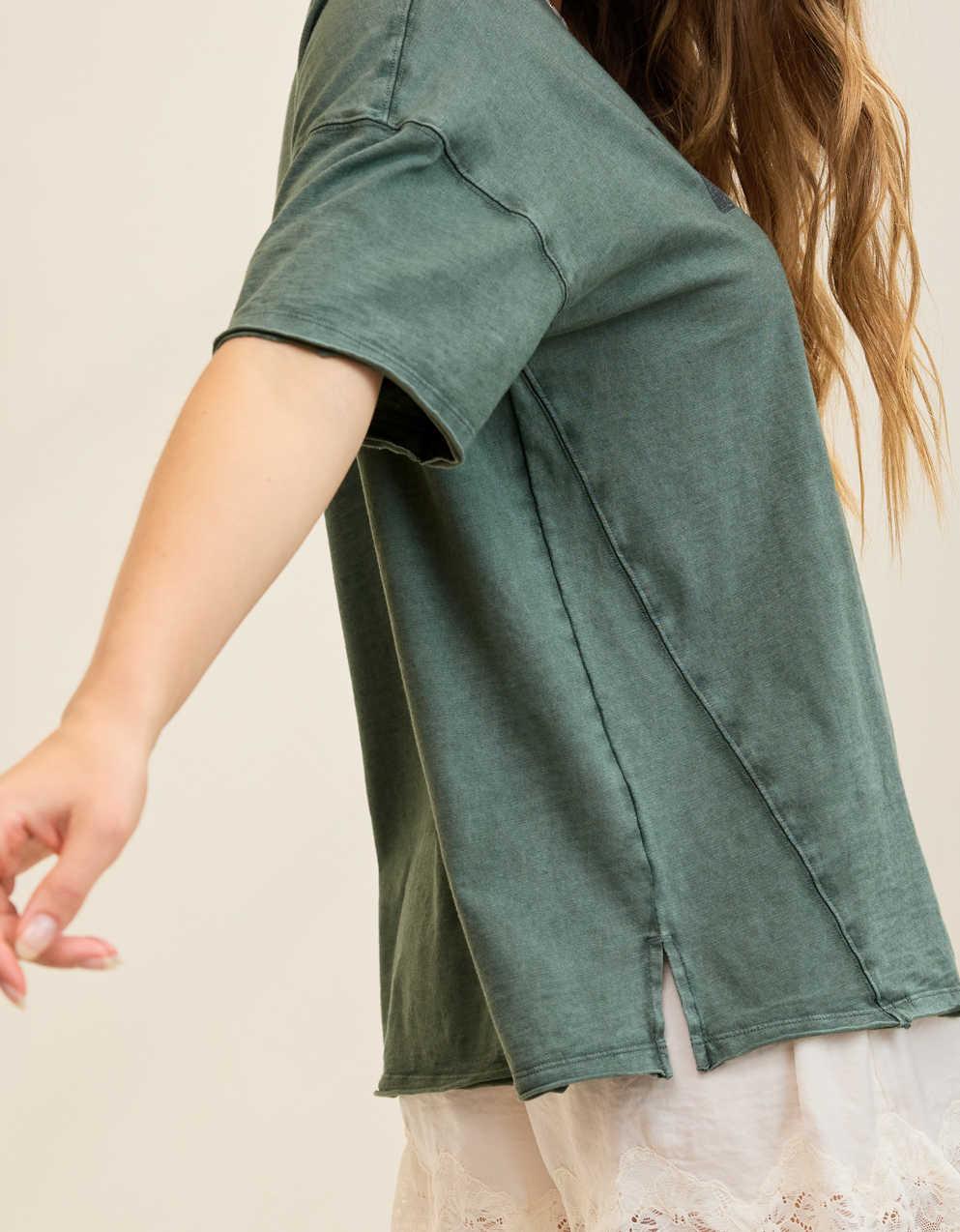 Aerie オーバーサイズ・クルー・ボーイフレンドTシャツ