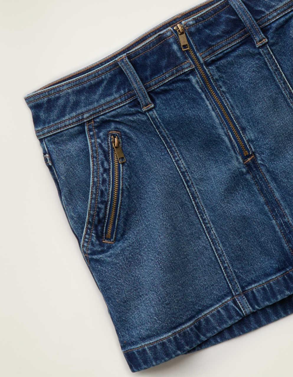 AE Low-Rise A-Line Mini Skirt