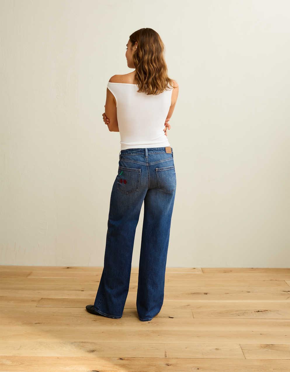 AE Super High-Waisted Baggy Wide-Leg Jean
