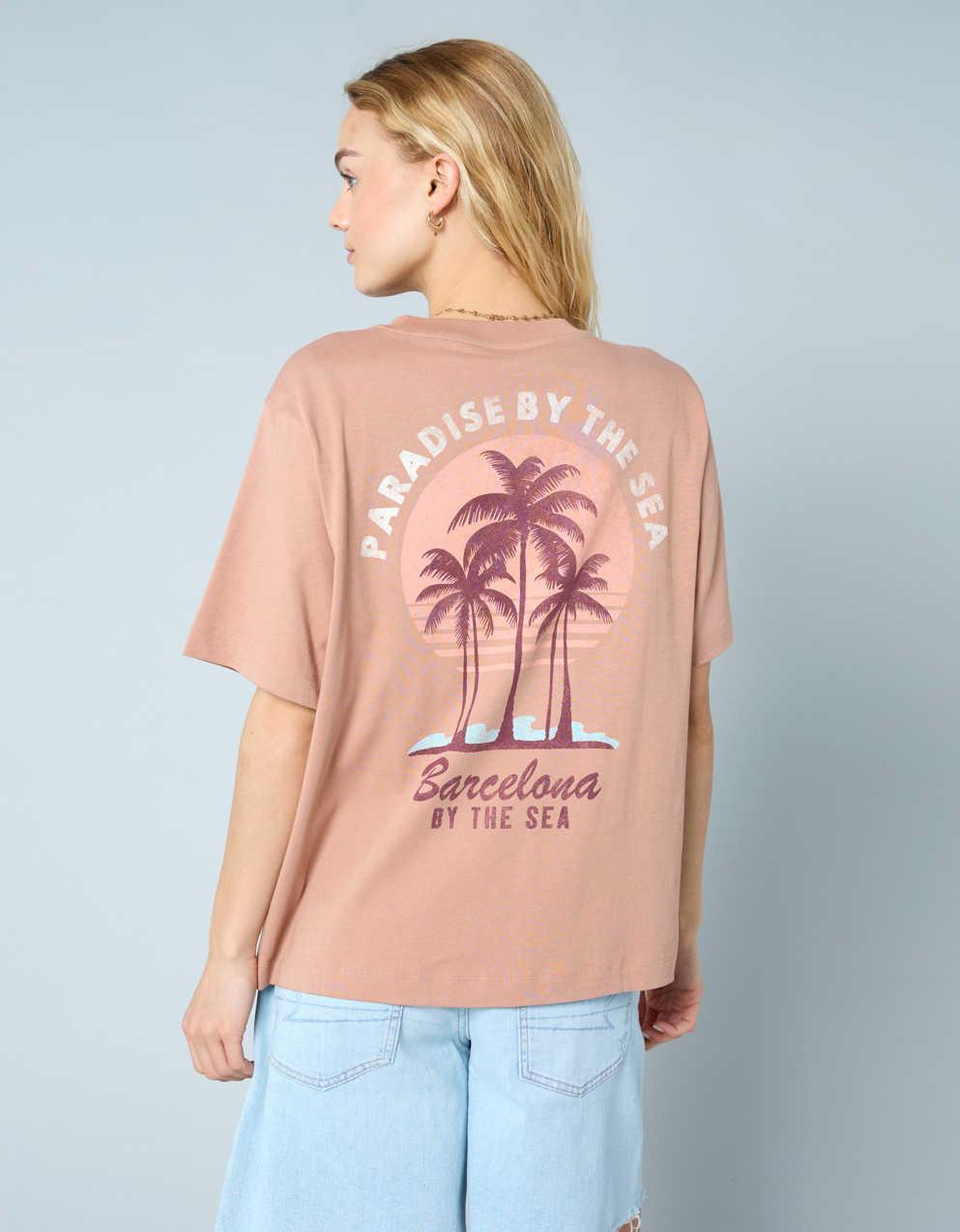 AEオーバーサイズ・フード・グラフィックTシャツ