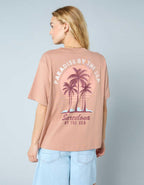 AEオーバーサイズ・フード・グラフィックTシャツ