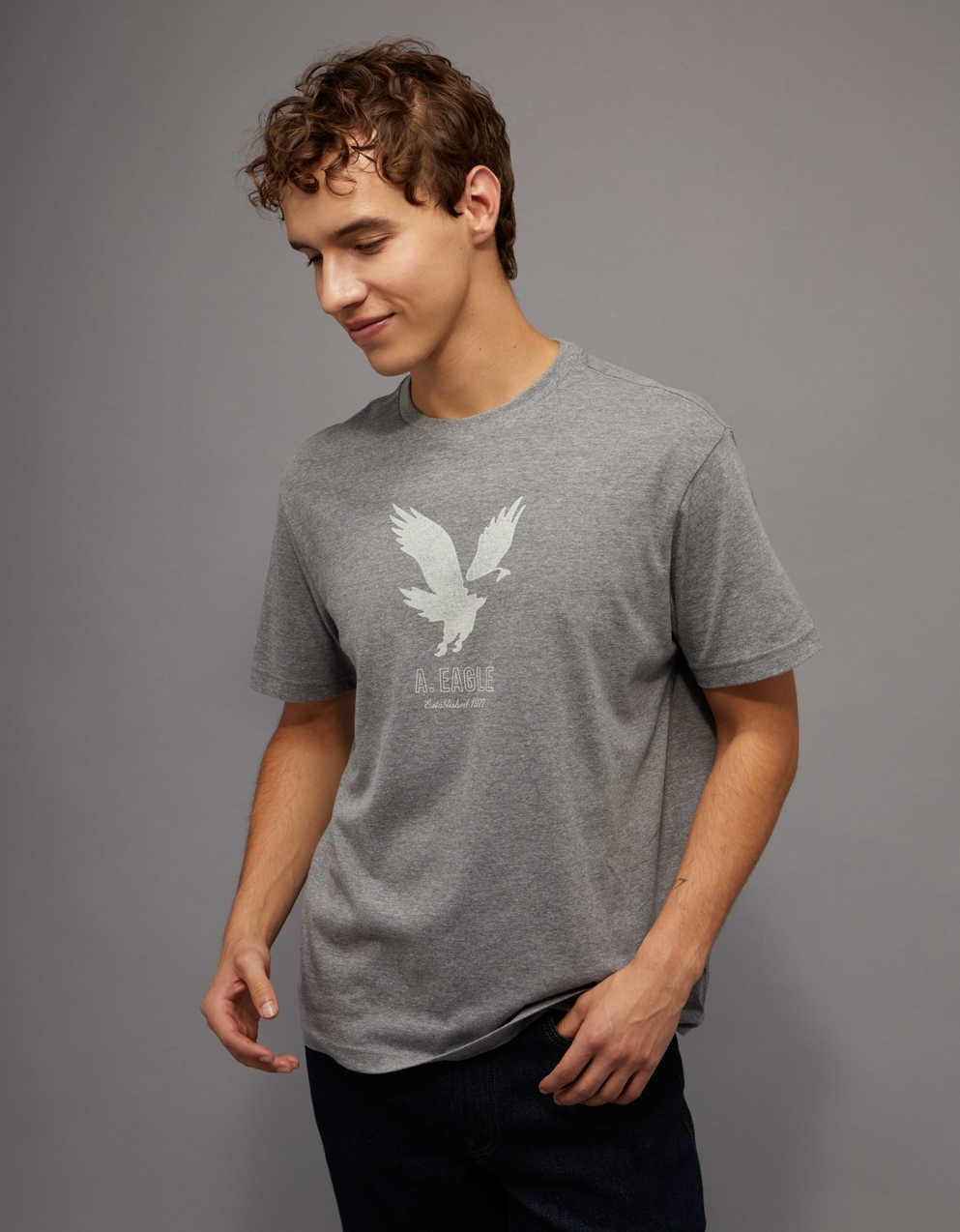 AE Standard Fit Lightweight Logo Graphic T-Shirt